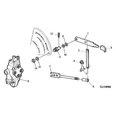 John Deere 2520 - PC1145 - Control Lever - ST249