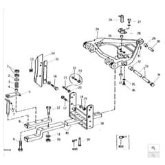 John Deere 2520 - PC1145 - Regular Drawbar - ST289