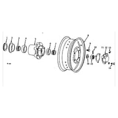 John Deere 2520 - PC1145 - Front Wheels - ST325