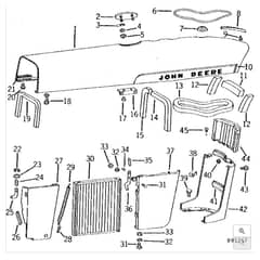 John Deere 2520 - PC1145 - Hood - ST329