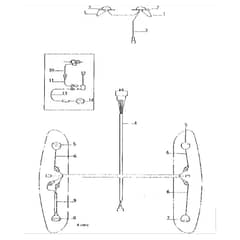 John Deere 2520 - PC1145 - Lamp Wiring - ST335