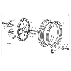 John Deere 2520 - PC1145 - Rear Wheels - ST341
