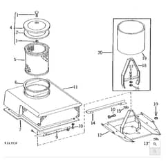 John Deere 2520 - PC1145 - Roof Vent - ST362