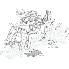 2548H 4WD - 2010 - 2T1525383/M10 - Mountfield Ride On Mower Frame Diagram