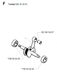 Husqvarna 257 - 2001-Current - Crankshaft