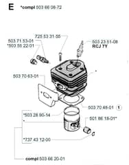 Husqvarna 257 - 2001-Current - Cylinder Piston