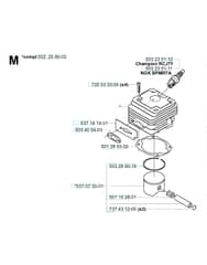 Husqvarna 265RX from 20144900001-Current - Cylinder Piston