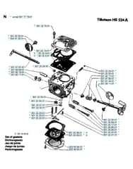 Husqvarna 266 - Carburetor Details