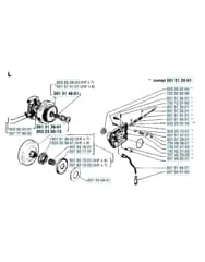 Husqvarna 266 - Clutch & Oil Pump