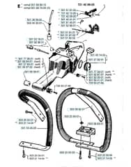 Husqvarna 266 - Fuel Tank & Handle