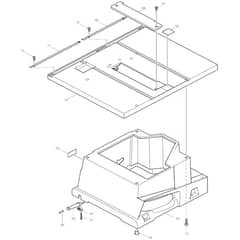 Makita 2702 - Table Saw 210mm - Power Tool 03 Diagram