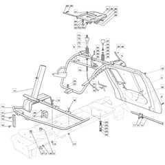 2800SH - 2011-2013 - 2T0210383/M10 - Mountfield Ride On Mower Frame Diagram