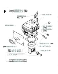 Husqvarna 281 - 2001-Current - Cylinder Piston