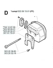 Husqvarna 281 - 2001-Current - Muffler