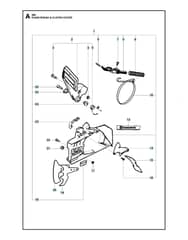 Husqvarna 288XP - Chain Brake & Clutch Cover