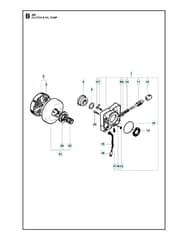 Husqvarna 288XP - Clutch & Oil Pump