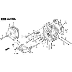 3000SH - 2012-2015 - 2T2000383/M12 - Mountfield Ride On Mower Cylinder Head Diagram