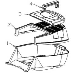 Masport 300AL - 483773 - Nov 2007 > 7087497 - Catcher Assembly- Plastic