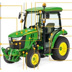 John Deere 3045R (HJ200001- ) Compact Tractor - Quick Reference Guide