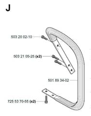 Husqvarna 3120 - 2001-Current - Handle