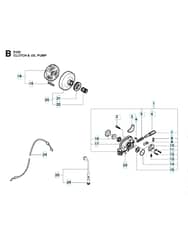 Husqvarna 3120XP - Clutch & Oil Pump