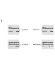 Husqvarna 317ELECTRIC - 2006-Current - Decals