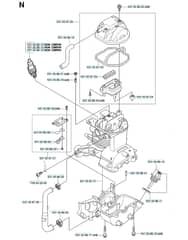 Husqvarna 324HDA55X-SERIES - Cylinder & Crankcase