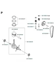 Husqvarna 324HDA55X-SERIES - Piston & Crankshaft