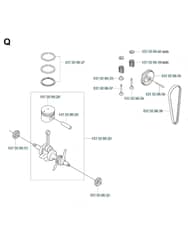 Husqvarna 324Ldx - Piston & Crankshaft
