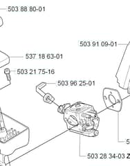 Husqvarna 325HDA65X-SERIES - Carburetor & Air Filter