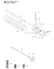 Husqvarna 325RJX - 2008-Current - Shaft & Handle