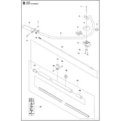 Husqvarna 325iR​ - 970566901 - Shaft And Handle