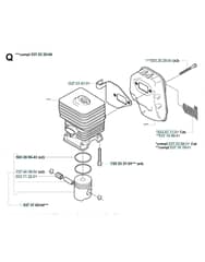 Husqvarna 325RDx - Cylinder, Piston & Muffler