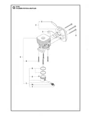 Husqvarna 327 Es - Cylinder, Piston & Muffler