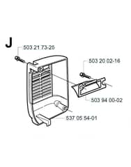 Husqvarna 333 - Muffler Cover