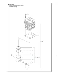 Husqvarna 333R - Cylinder Piston