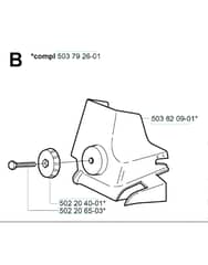 Husqvarna 335XPT - Air Filter Cover