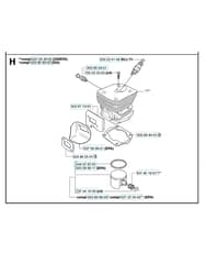 Husqvarna 340E - 2006-Current - Cylinder Piston