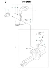Husqvarna 345ETRIOBRAKE - 2008-Current - Fuel Tank & Handle
