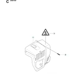 Husqvarna 350 BT - Cylinder Cover