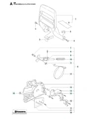 Husqvarna 353 - Chain Brake & Clutch Cover