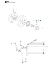Husqvarna 353 - Clutch & Oil Pump