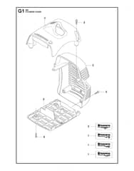 Husqvarna 355Rx - Cylinder Cover