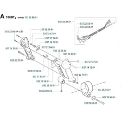 Husqvarna 356 BF - X-SERIES 2004-2014 - Handle / Controls