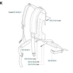 Husqvarna 356 BF - X-SERIES 2004-2014 - Harness