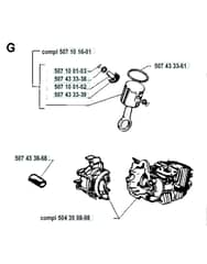 Husqvarna 35 - 1990-Current - Cylinder Piston