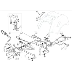 3600SH - 2011-2018 - 2T0410383/M11 - Mountfield Ride On Mower Controls Diagram