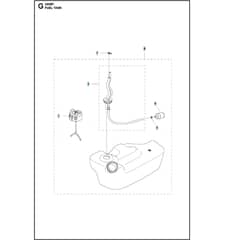 Husqvarna 360 BT - Fuel Tank