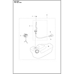 Husqvarna 360BT - 967144304 - Fuel Tank