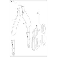Husqvarna 360BT - 967144304 - Harness